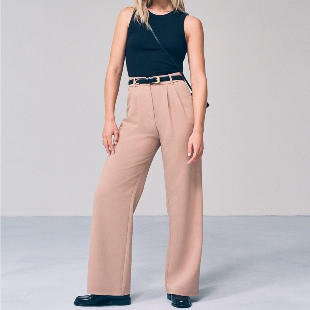 Abercrombie & Fitch Sloane Tailored Pant Beige Size M